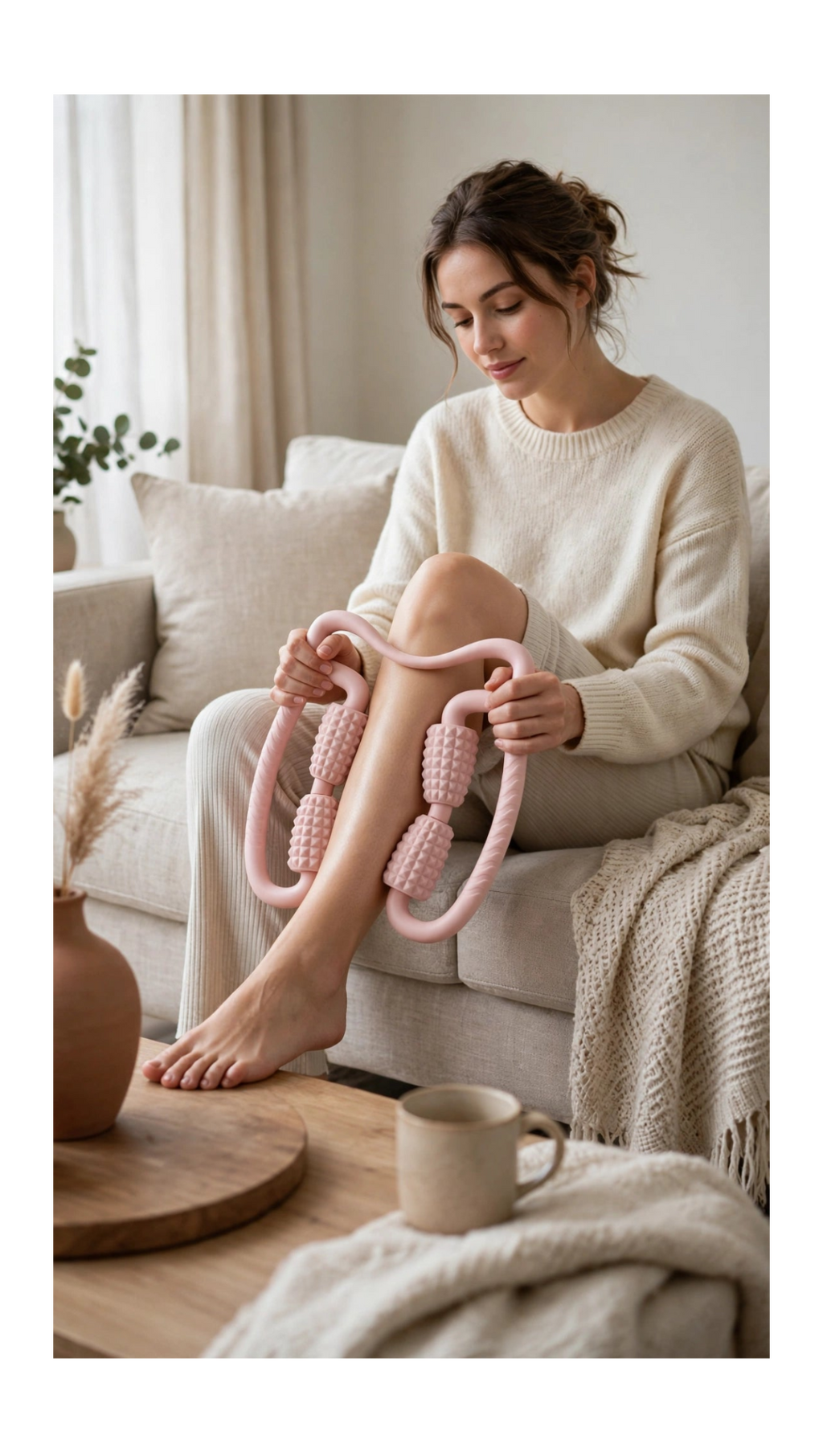 SootheRing™ Wearable Massage Roller - 360° Leg & Calf Relief