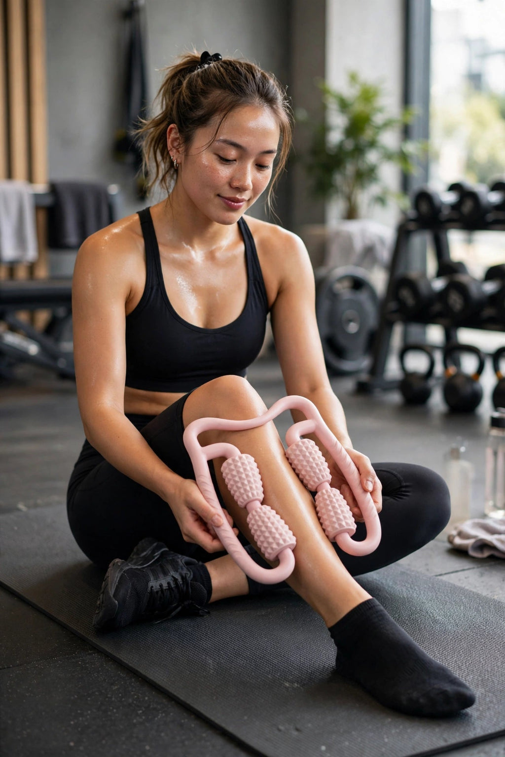 SootheRing™ Wearable Massage Roller - 360° Leg & Calf Relief